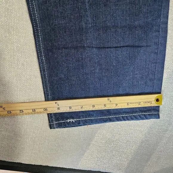 Vintage Mens Y2K Ecko Unltd Baggy Wide Leg Jeans 32x30 Blue Denim - Picture 9 of 9